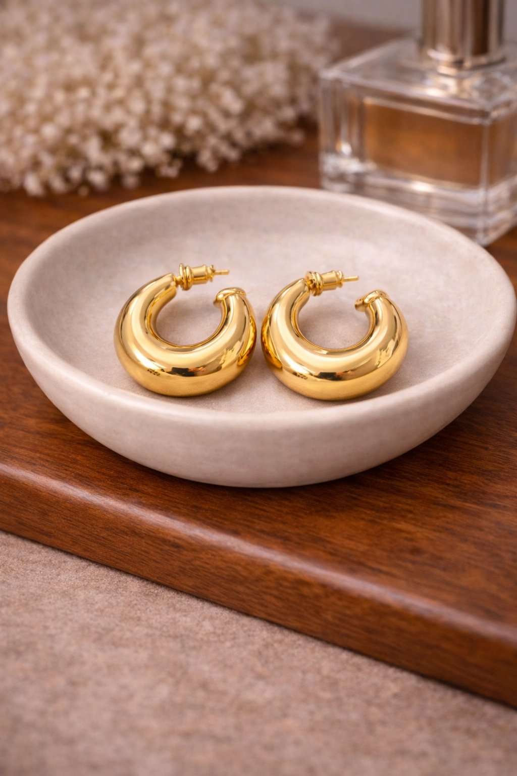 Aurelia Bold Hoop Stud Earrings
