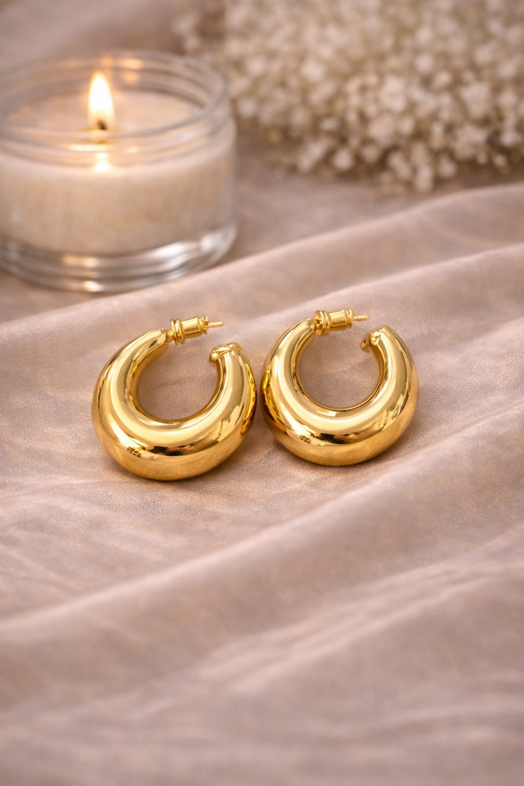 Aurelia Bold Hoop Stud Earrings