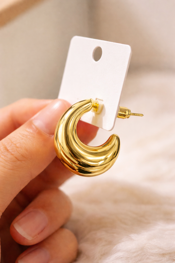 Aurelia Bold Hoop Stud Earrings