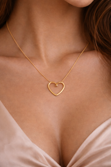Hollow Heart Necklace
