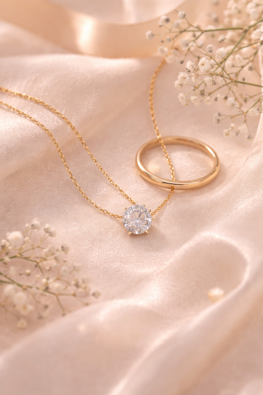 Élise Solitaire Necklace
